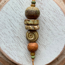 Word & Leaf Bead Stack V - “Peace”