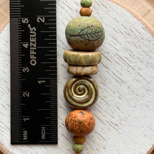 Word & Leaf Bead Stack III - “Peace”
