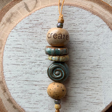 Word & Leaf Bead Stack I - “Create”